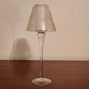 Clear Glass Candle Lamp